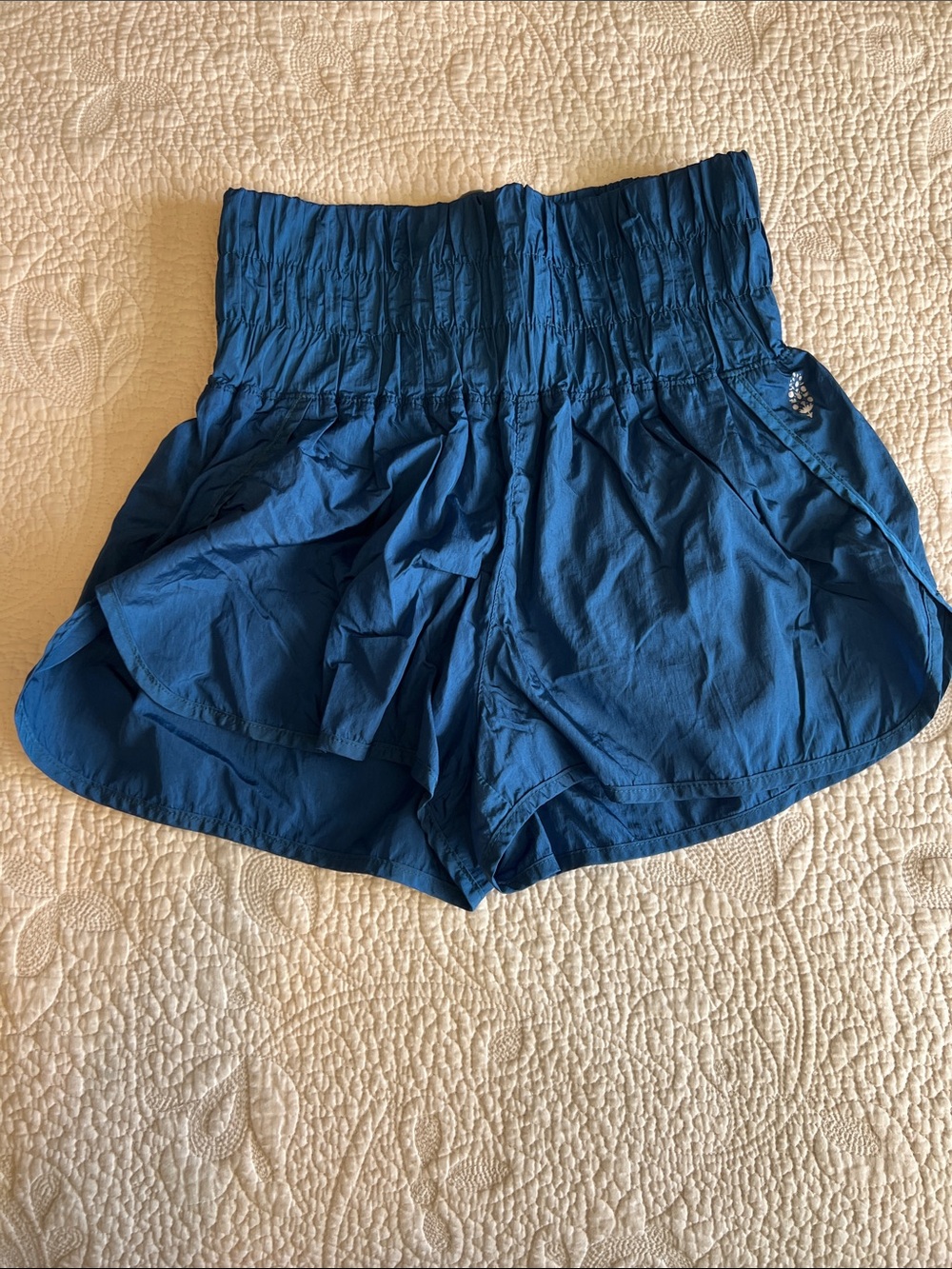 Free people movement High-Rise Blue Womenâs Shorts